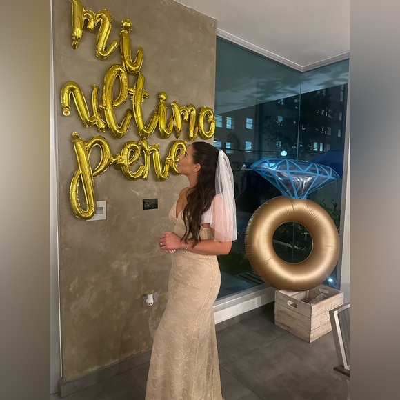 Revolve NBD nude lace dress size medium - Picture 6 of 9